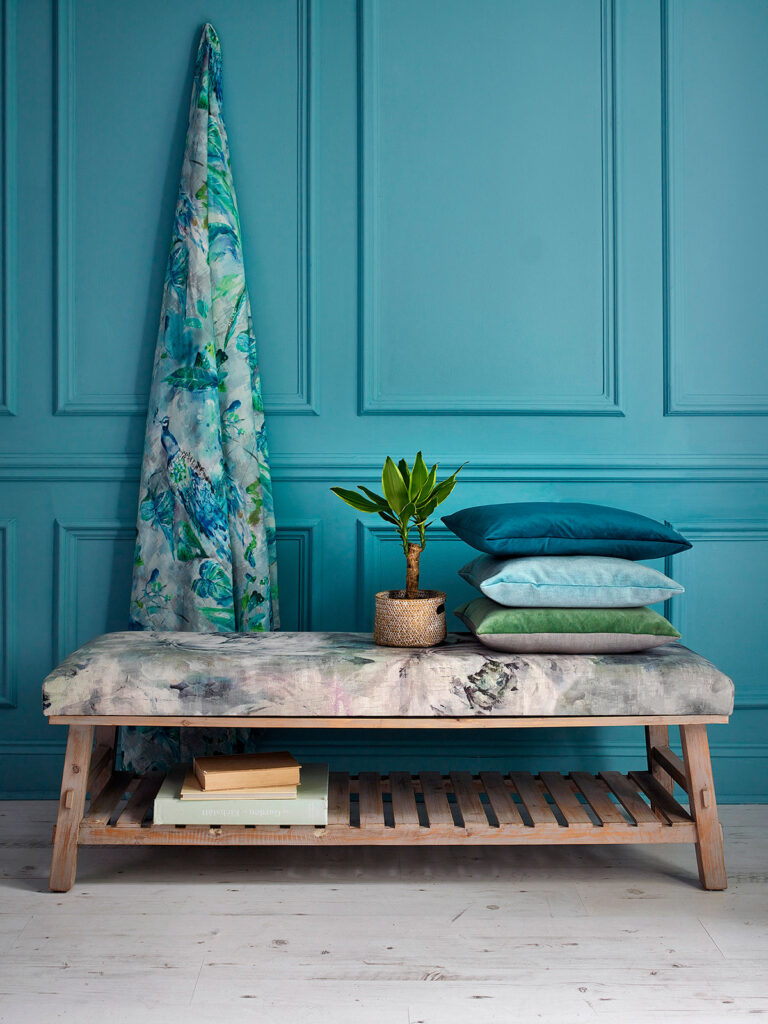 image of chunky wooden foot rest used for room decor 