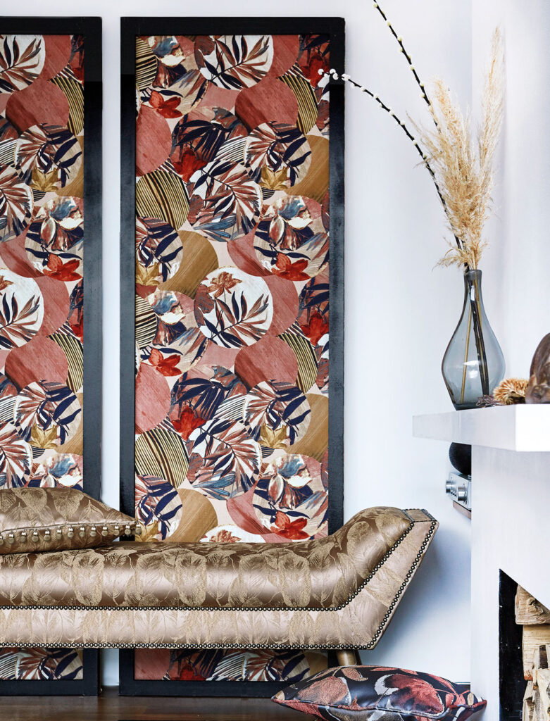 image of red and white japanese style decor 