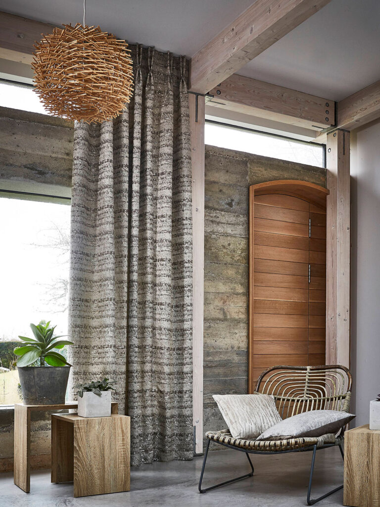 photo of orange and brown colour shades being used in interior design 