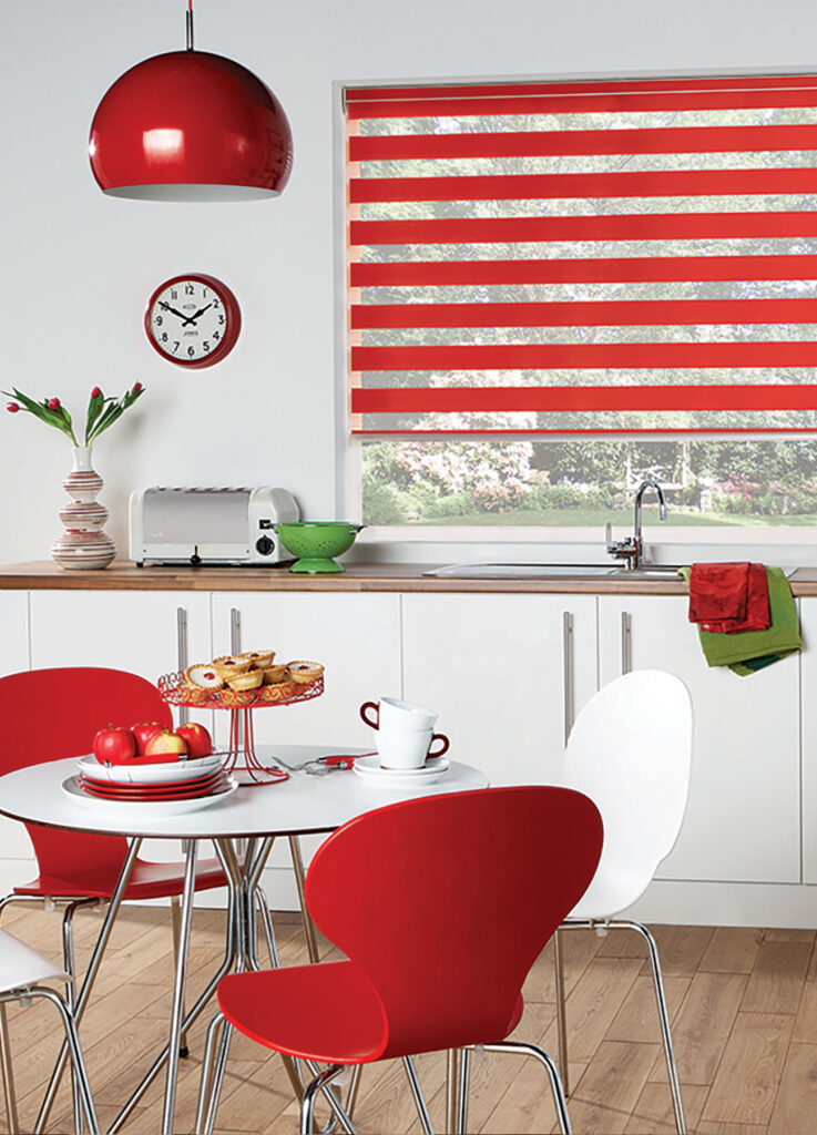 example image of red colourful kitchen ideas 