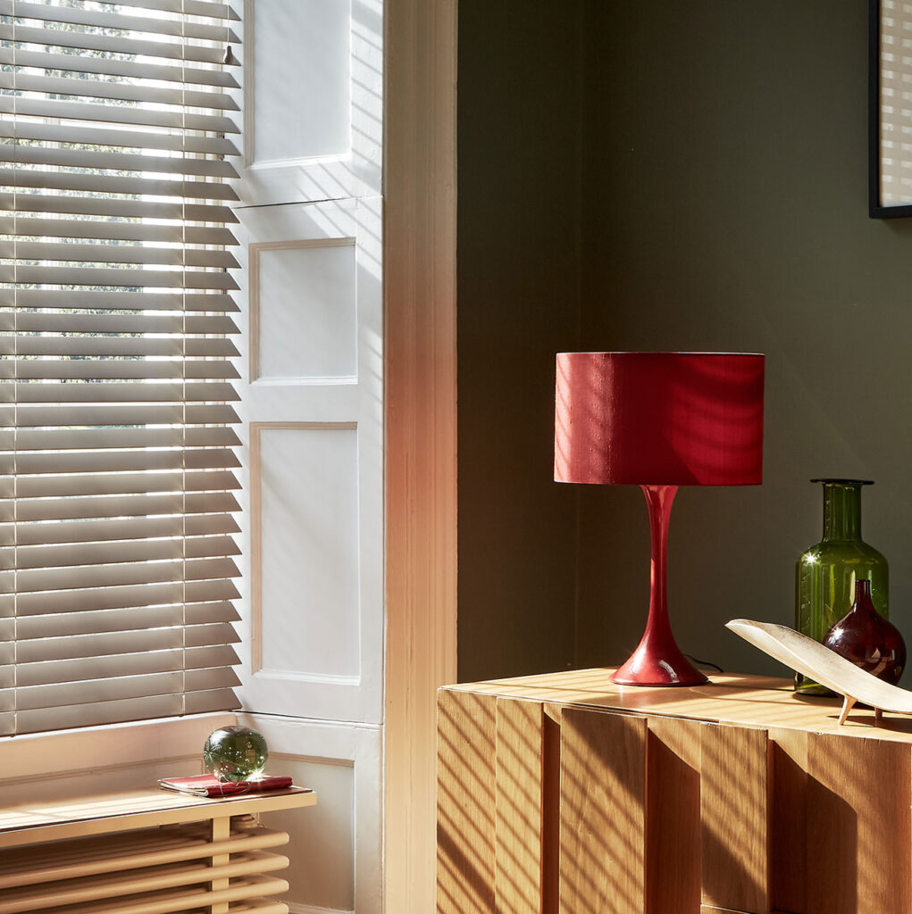 image to show how open wooden blinds can improve natural light in the home