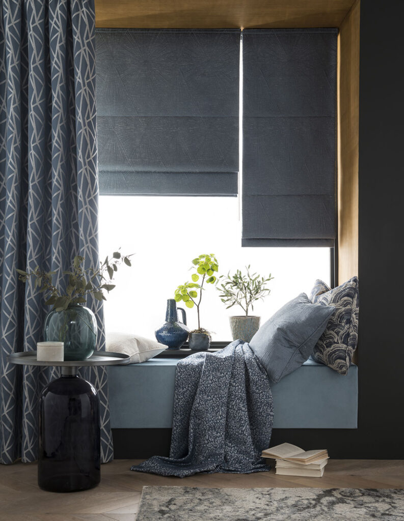 image to window with interlining for roman blinds fitted