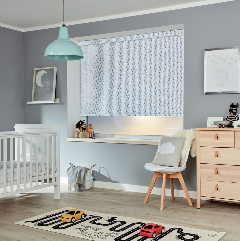 image to show example of a blackout roller blinds being used in a kids room 