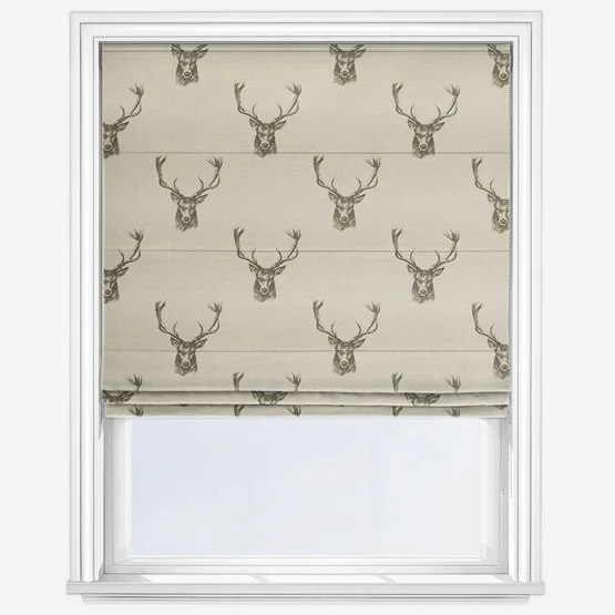 blind with reindeers pattern.