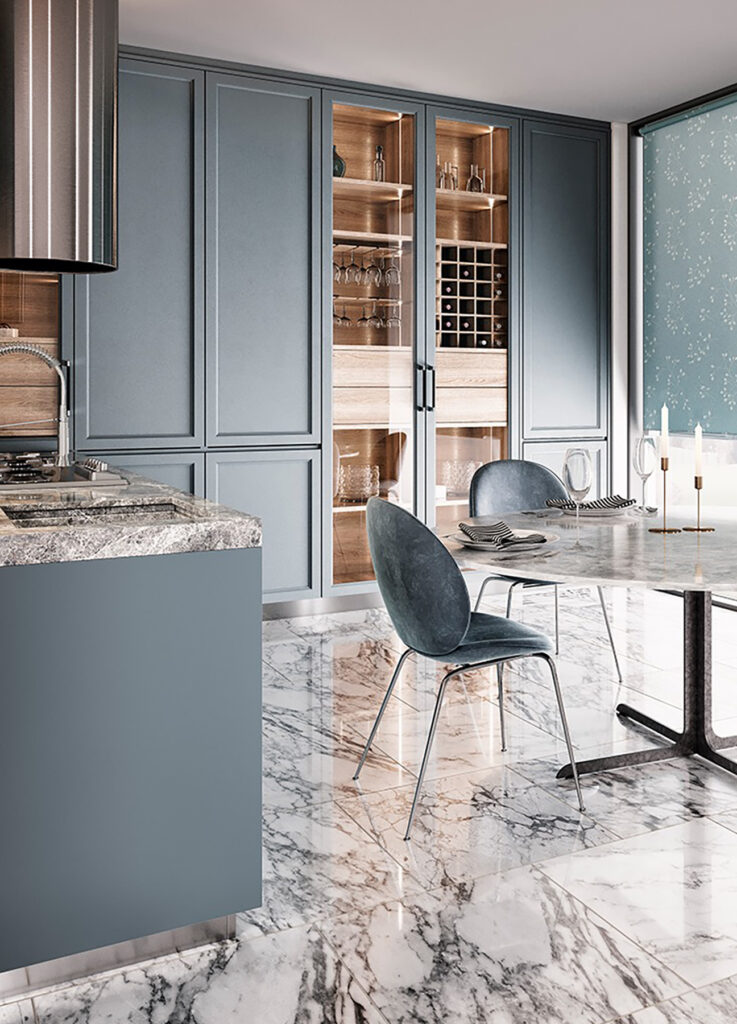 image to give an example of a colourful kitchen 
