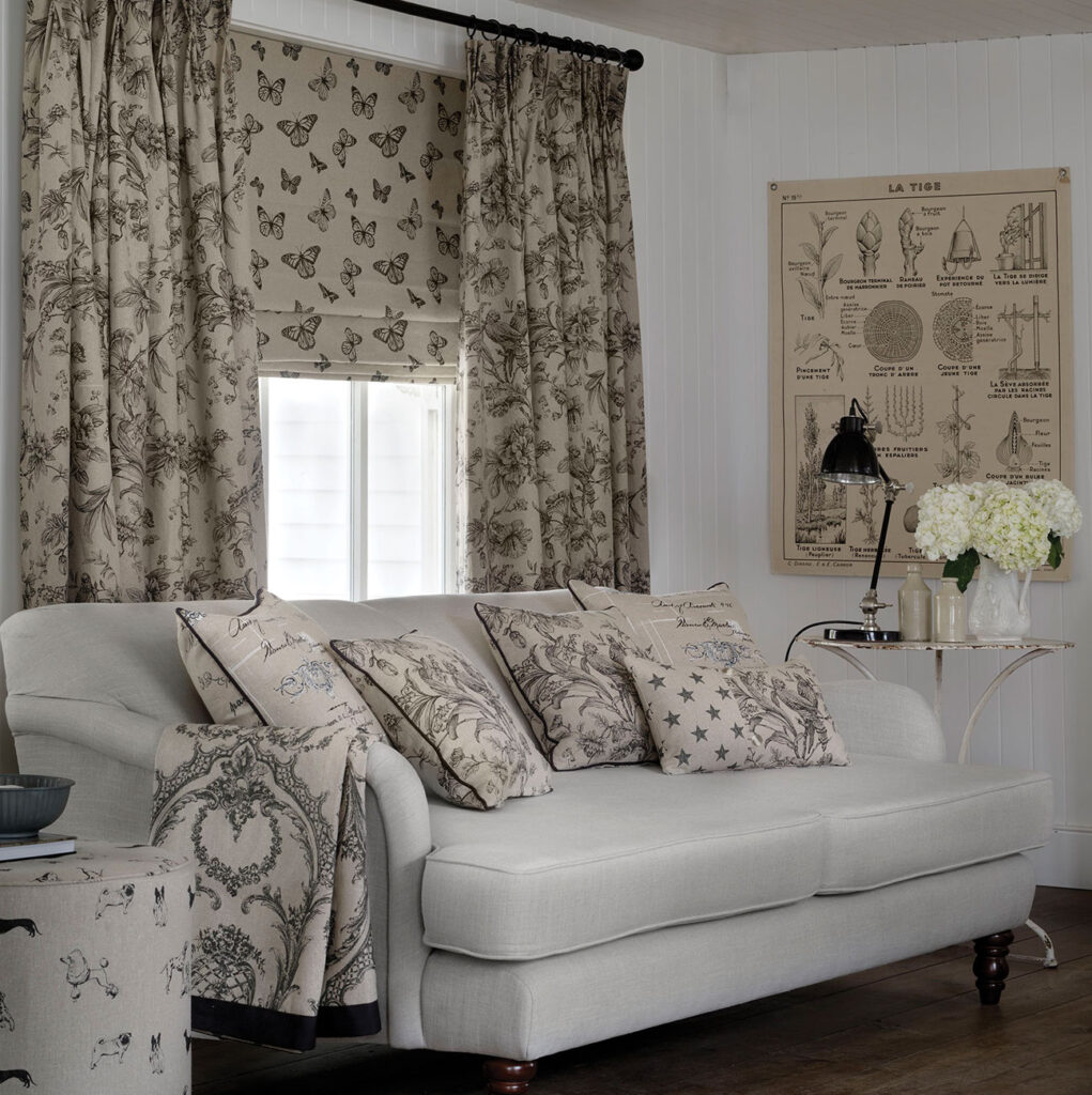 image of living room to show how blinds and curtains with a blackout lining can help control light 