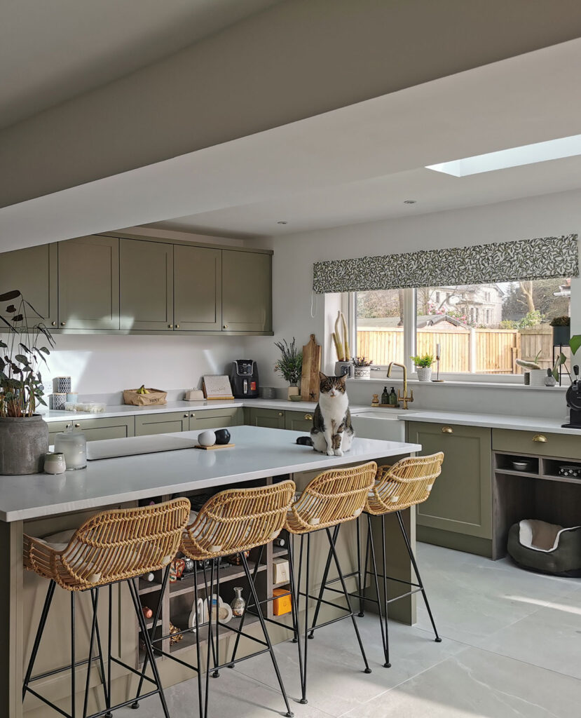 image to show social media image of kitchen using blinds from blinds direct  