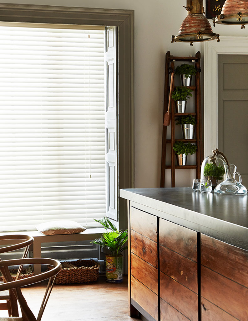 image to show kitchen blinds ideas for wooden