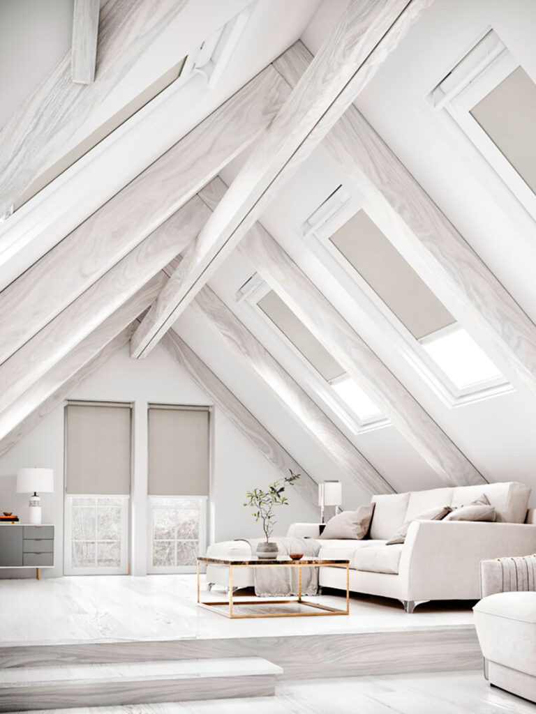 image to show ideas for what to so with a loft conversion space 