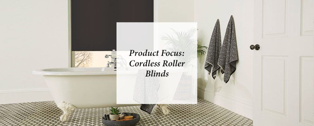 feature image for product launch blog on cordless roller blinds