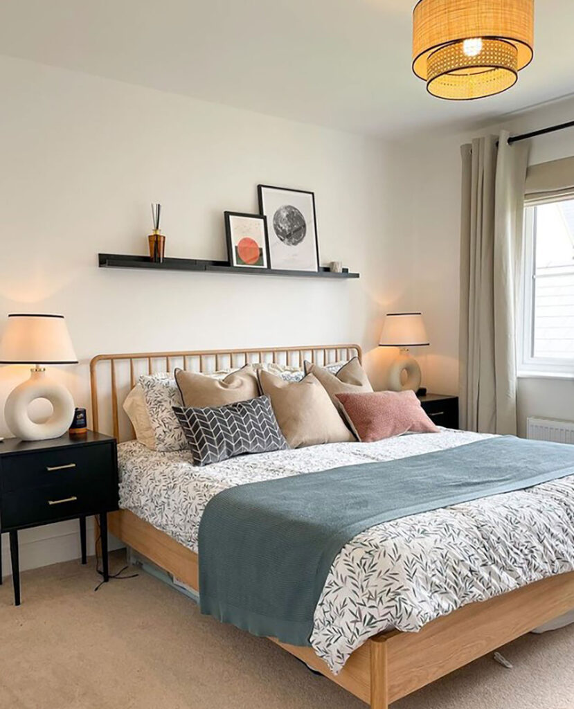 social media post of bedroom 