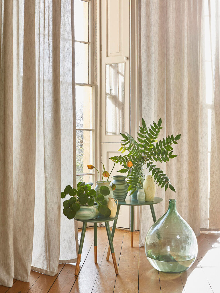 photo of plants next to window to show ibiza interior design