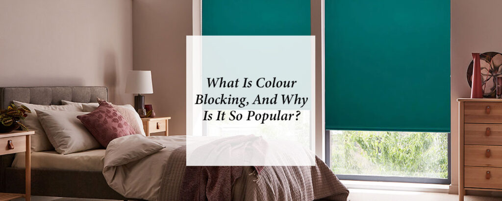 feature image for guide on how to use colour blocking in interior design