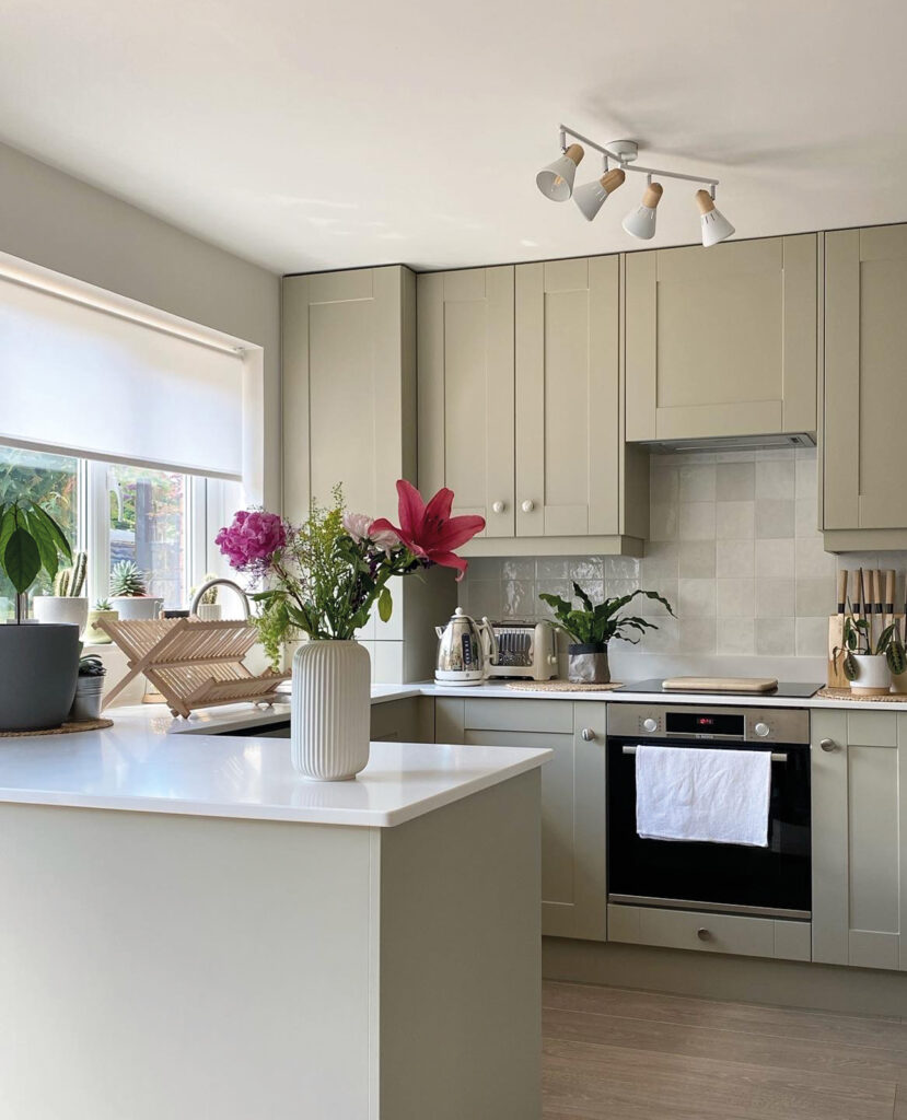 room set image from customer using white roller blind from blinds direct 