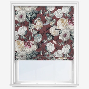 Image of roman blind to give some burgundy living room ideas