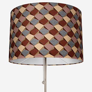 image of funky lamp shade to give some burgundy bedroom ideas