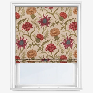 product image of burgundy coloured roman blind