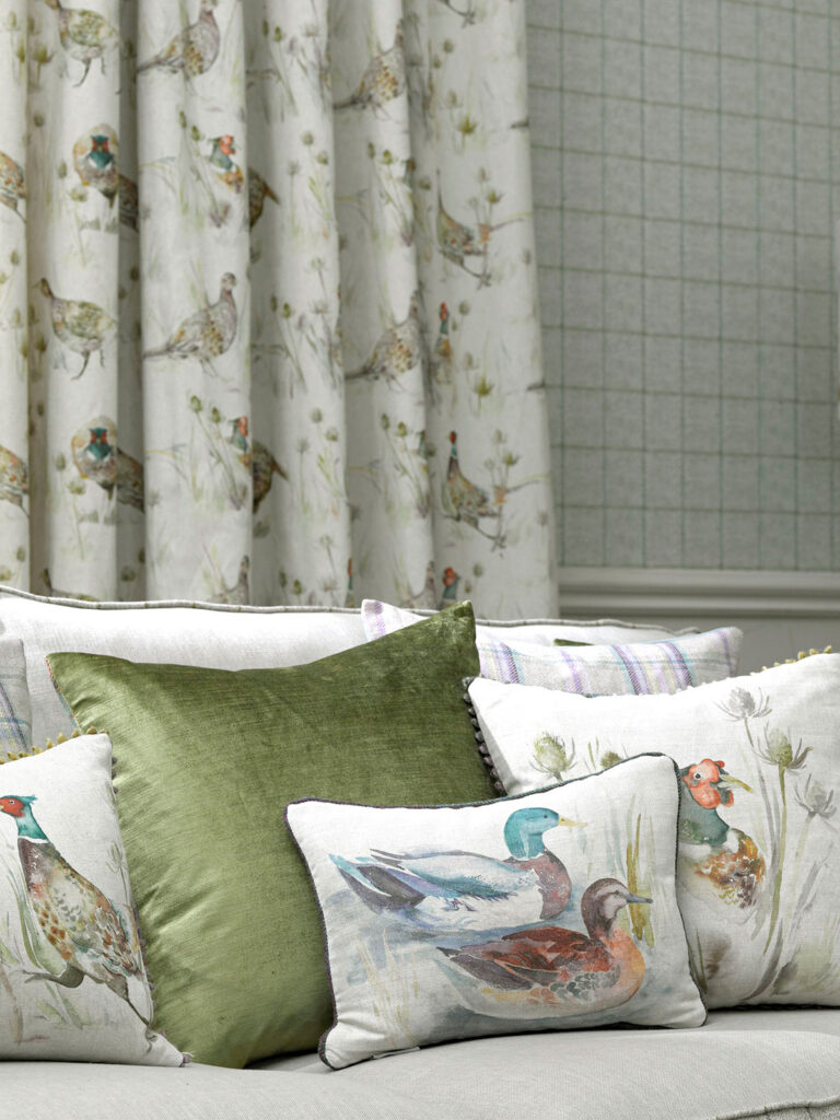 room set image to show how to use british birds in interior design