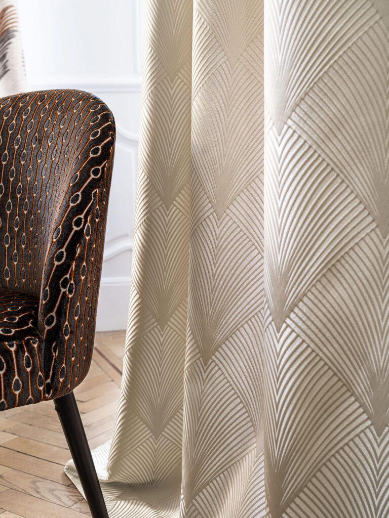 close up image to show how curtains can use texture 