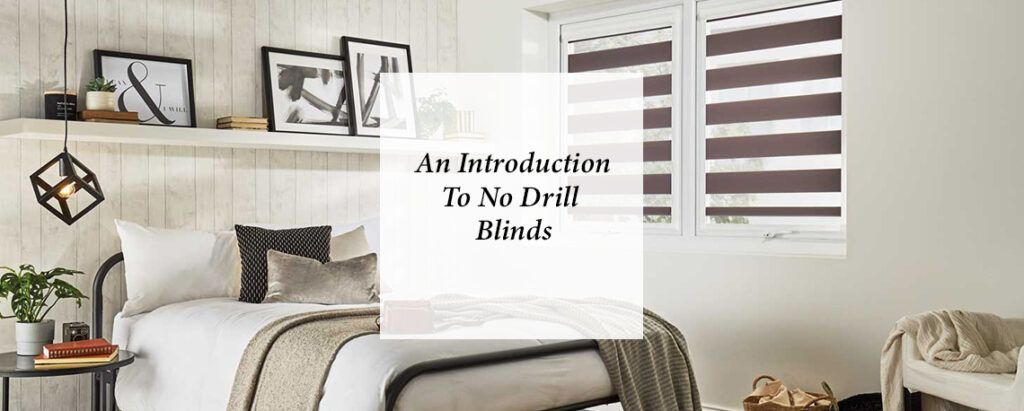 feature image for blog explaining no drill blinds