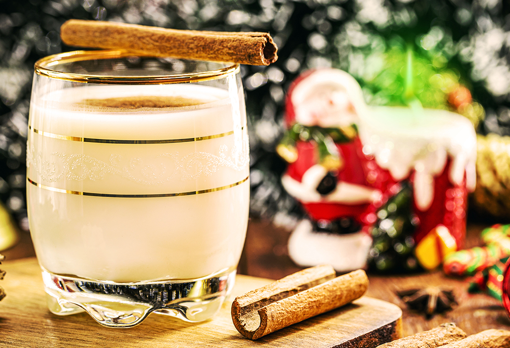 image of christmas beverage in the home 