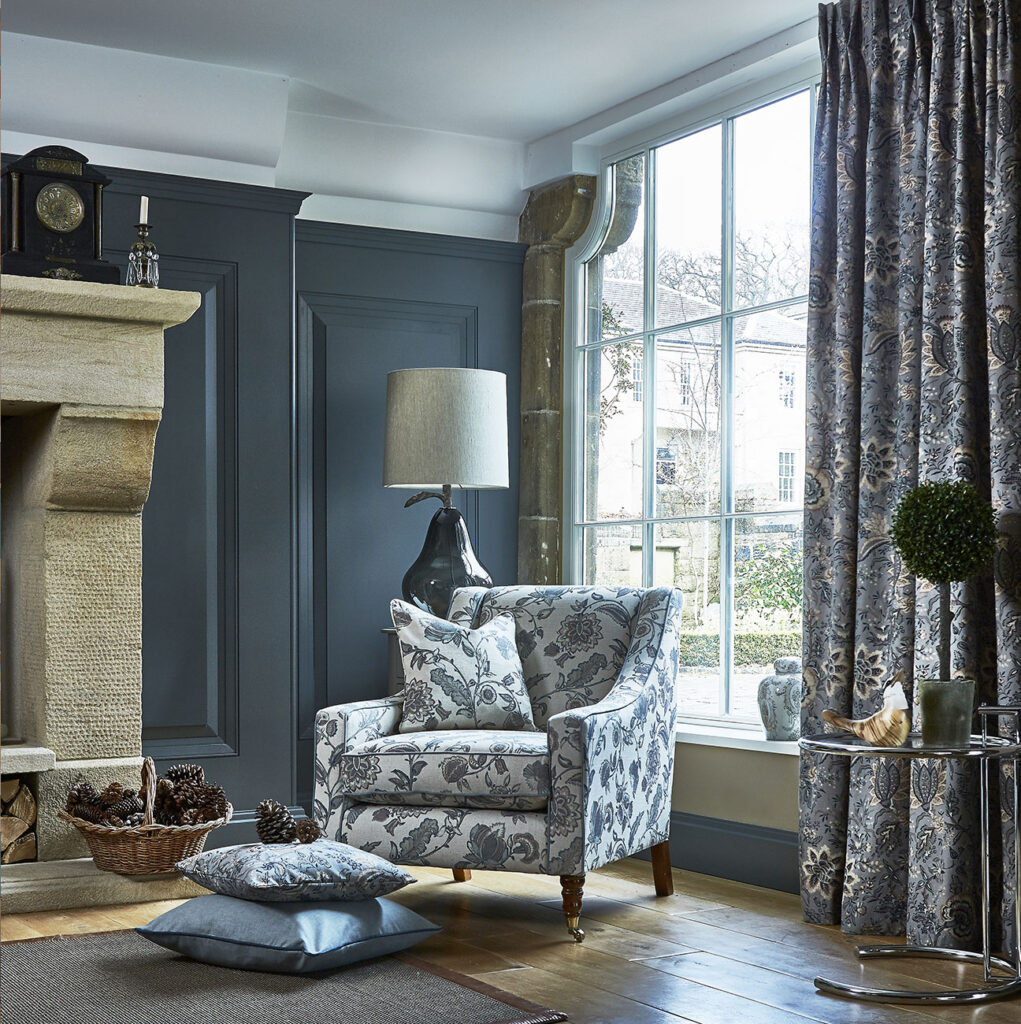 photo of room set using heritage prints 