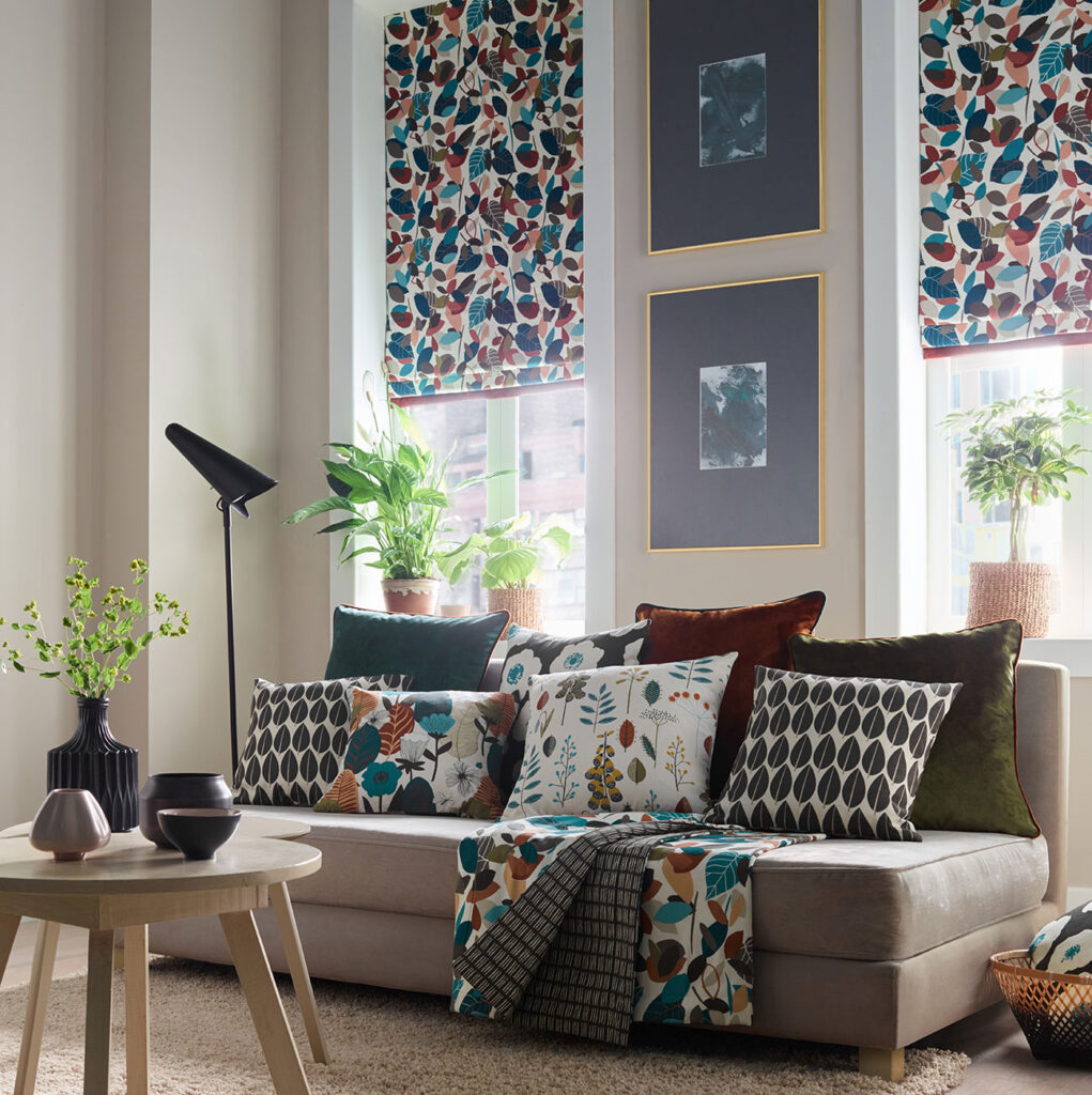 image of room using roman blinds to insulate the window 