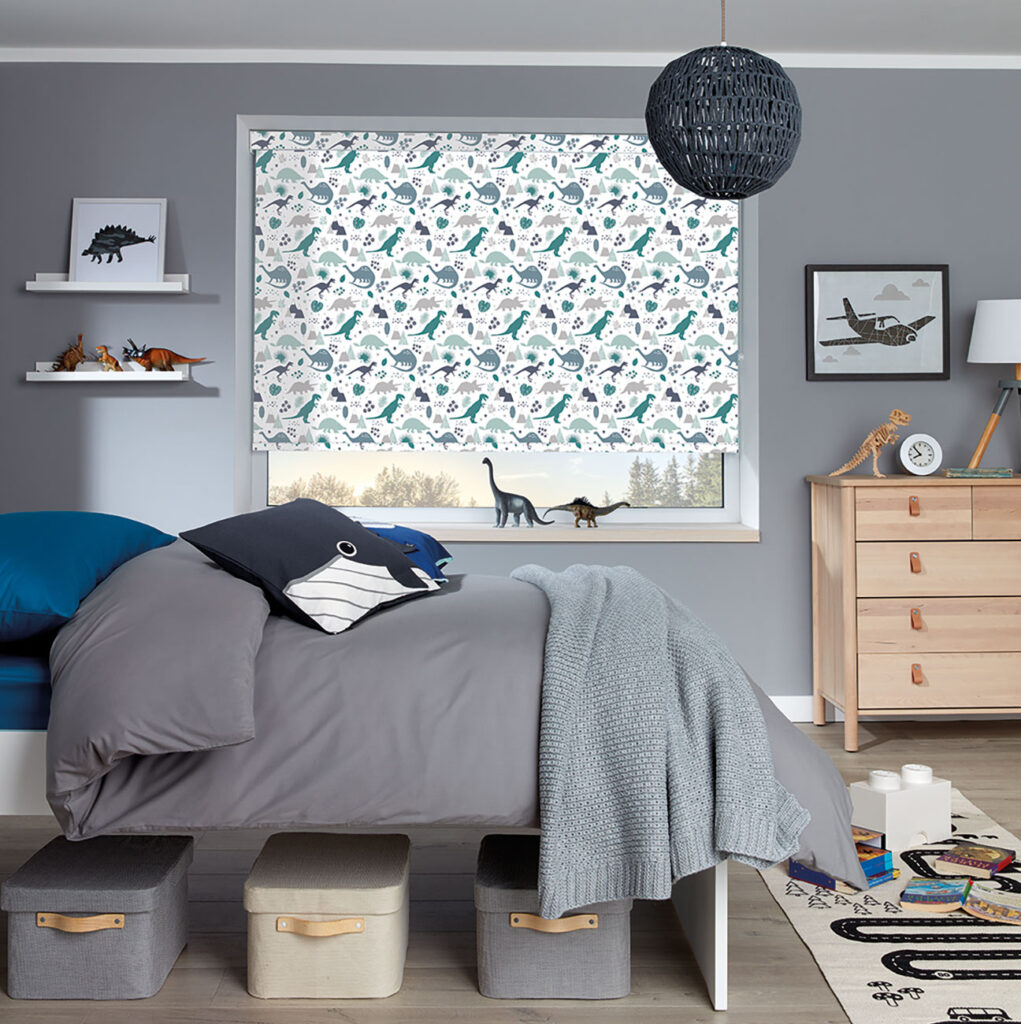 image of a bedroom to show how to use a roller blind as thermal window insulation