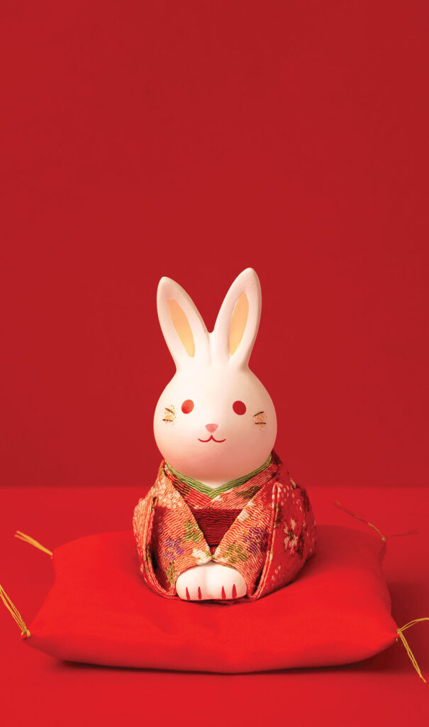 image to symbolise 2023 is the year of the rabbit of chinese new year  