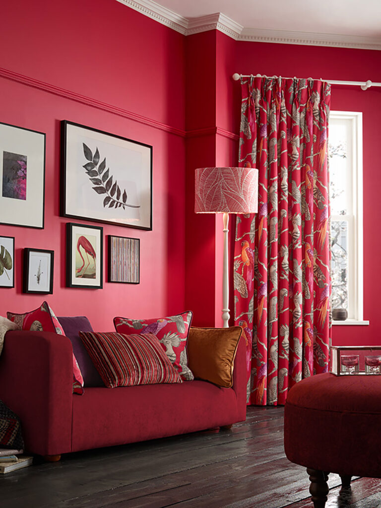red is a colour associated with the year of the rabbit and interior design 