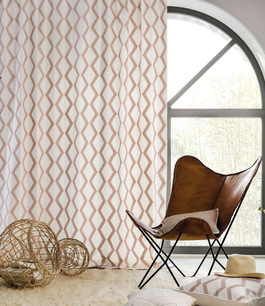 a photo of old fashioned chair in modern room 