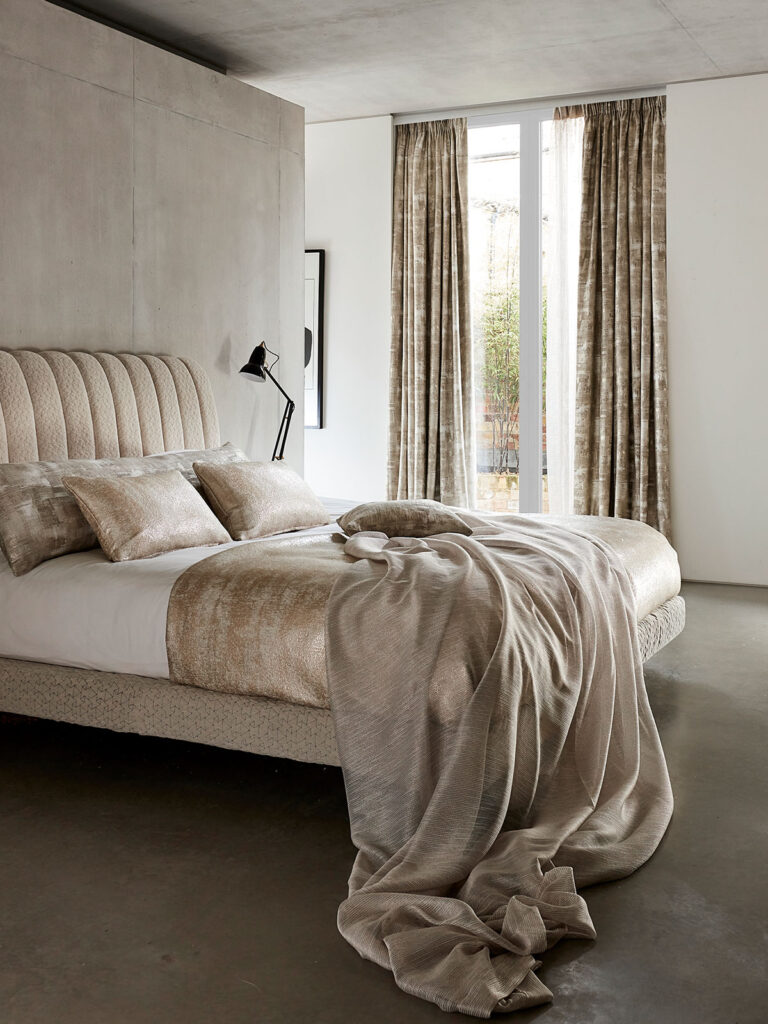 image of a white and gold theme coloured interior 