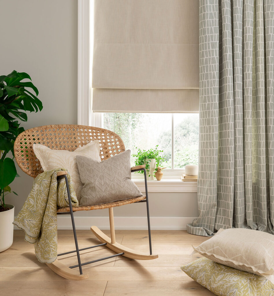 image to show layering curtains vs blinds