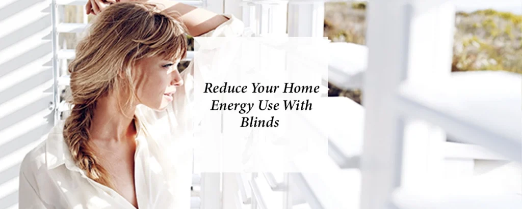 reduce your home energy use with blinds.