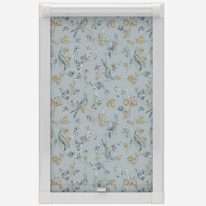 photo of a floral pull down blind