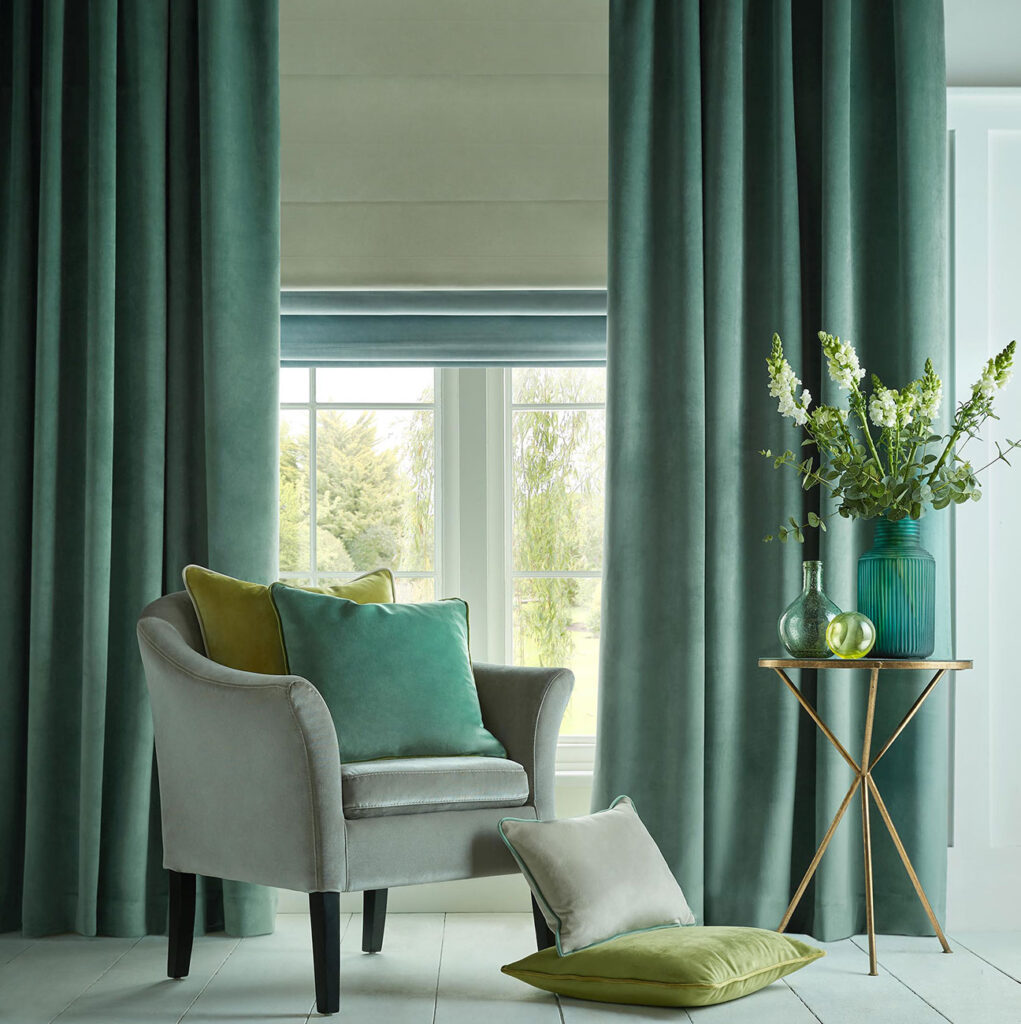 image of a windsor green water colour type colour inspired interior 