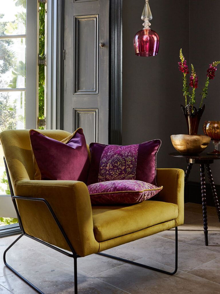 photo of a cool cocooning styled chair