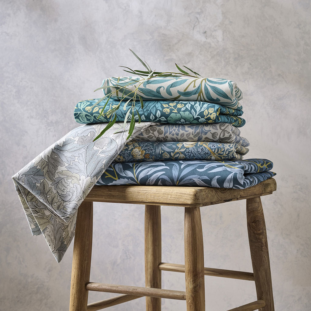 Quality William Morris fabrics. 