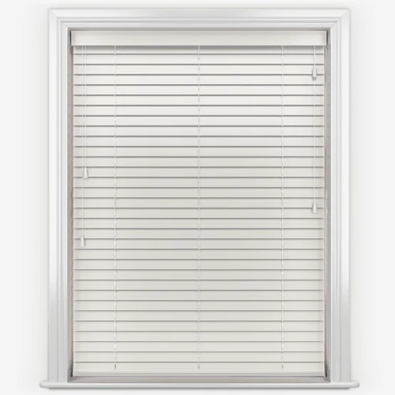 WoodLux Alabaster Faux Wood Venetian Blind.