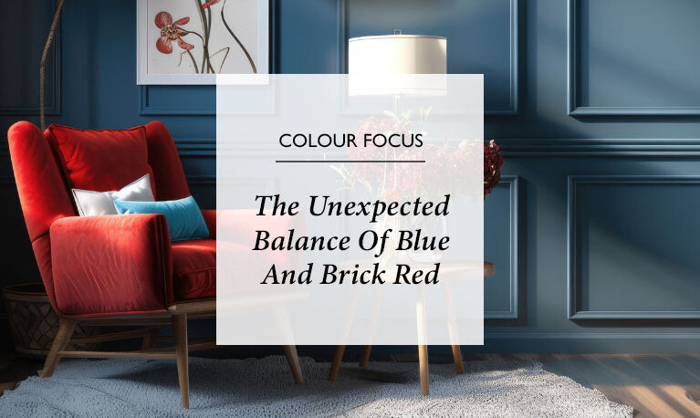 The Unexpected Balance Of Blue And Brick Red