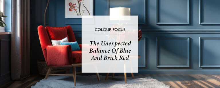 The Unexpected Balance Of Blue And Brick Red thumbnail